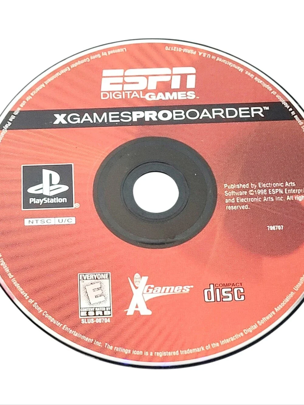 ESPN X Games ProBoarder (Sony PlayStation 1, 1999) Game Disc Only Paper Sleeve.